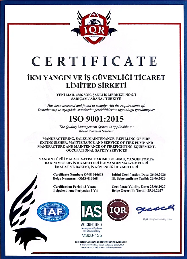 ISO 9001 Belgemiz